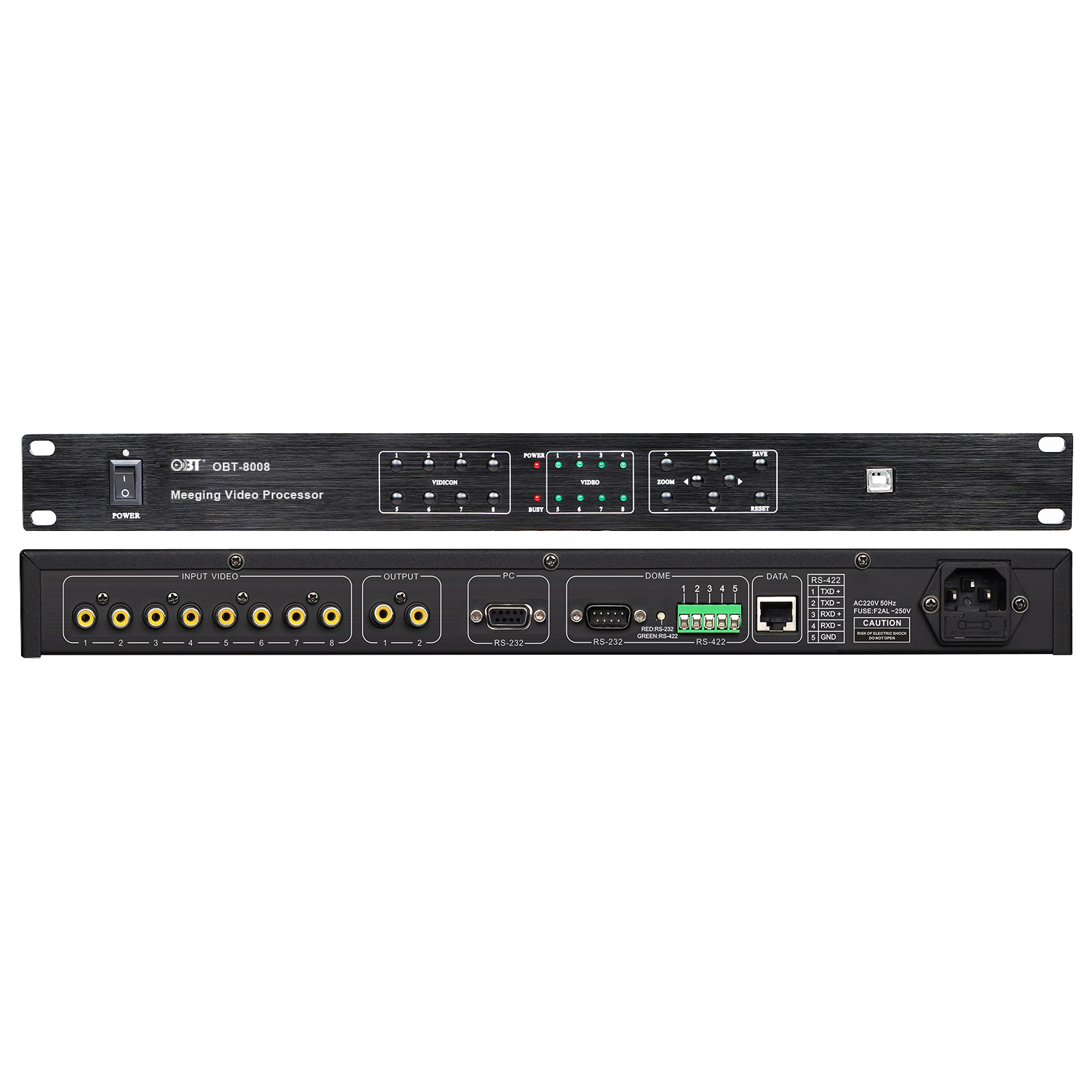 高清視像中央處理器 OBT-8008