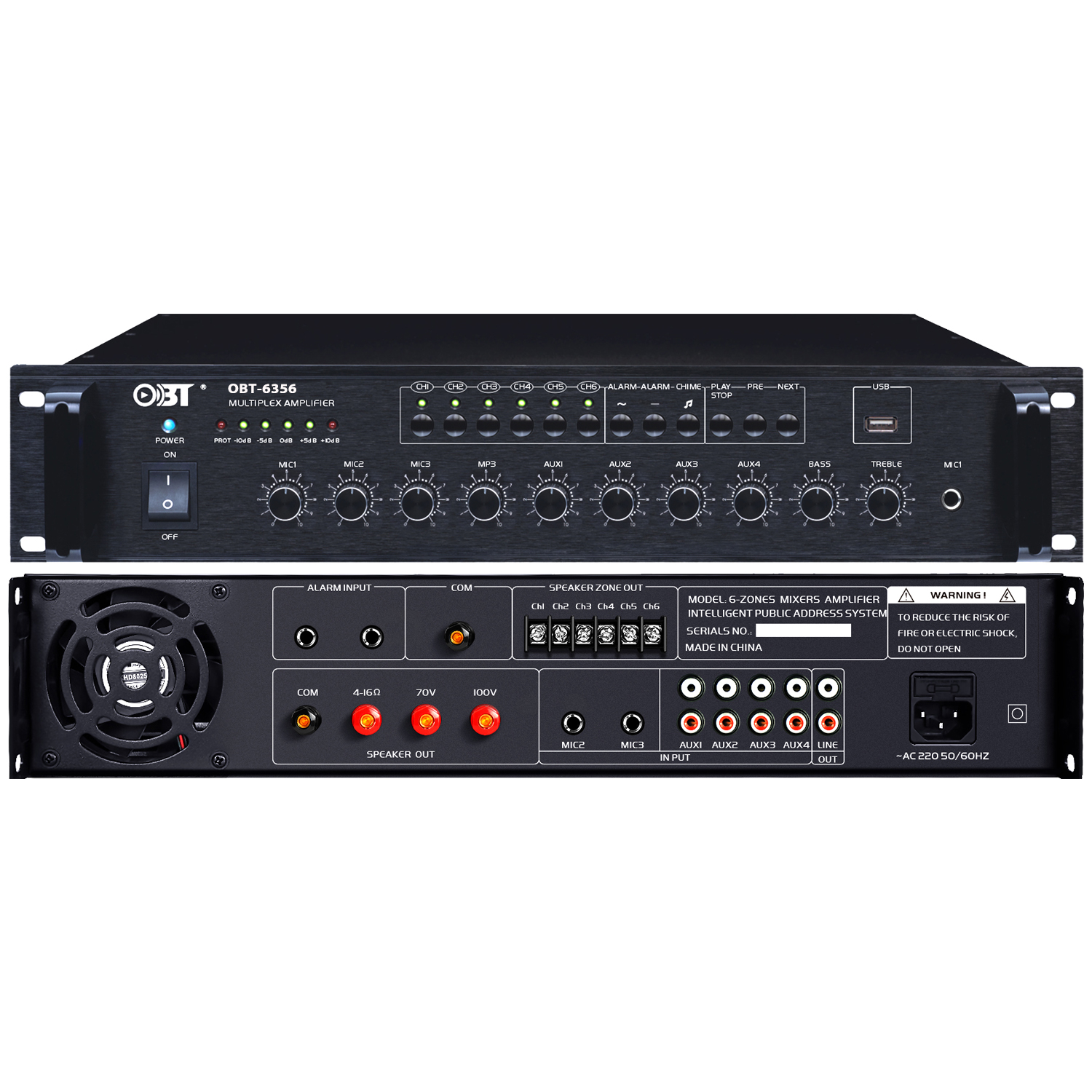 六分區定壓功放機 OBT-6356_MP3